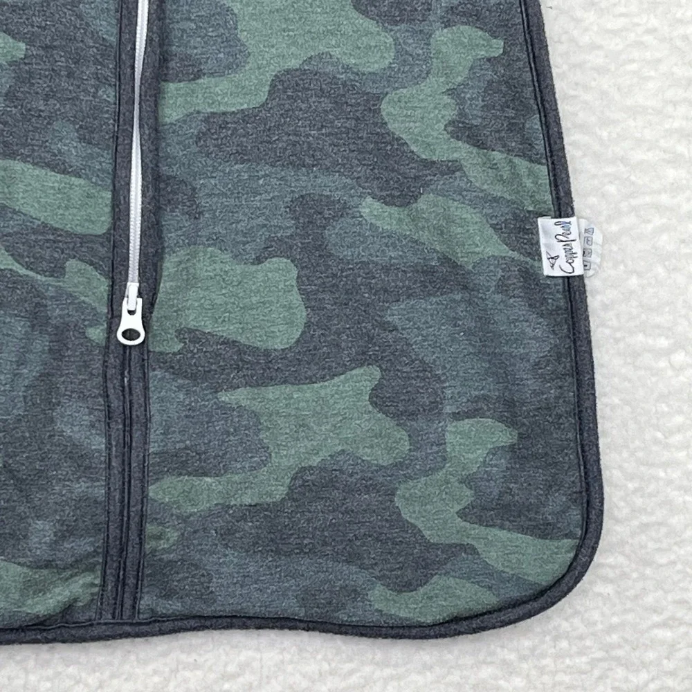 Copper Pearl Baby Sleep Bag 0-6 Months Green Camo Wearable Blanket Zipper Sack